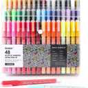 Grabie Acrylic Paint Pens Markers, 48 Colors, 0.7 mm, Extra Fine Tip Drawing Markers, Premium Paint Pens for Painting on Various Surface, Art Supplies