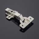 Probrico 105 Degree Soft Closing European Full Overlay Concealed Hinge with Mounting Plate, 2 Pair (4 Pieces)