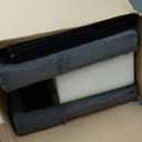 Dog Stair for Small Dogs with Storage, Foldable Pet Step with Soft Cover, Older Cat Ramp for Chair Couch Sofa, Lightweight, Durable, Comfort, 39.7x13x21.2 inch, 5 Tiers, Grey