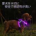 PceoTllar Light Up Dog Harness, LED No Pull Reflective Dog Harness, Flashing Lighted for Night Walking - (Purple,XS)