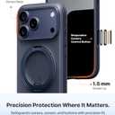 TORRAS for iPhone 17 Pro Case 360 Magnetic Durable Stand O3 Fitness Series, [Fit for MagSafe] [360 Rotating Kickstand] 4X Mil-Grade Shockproof, Camera Control Button, Slim, Translucent Deep Blue