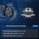 Autoround 513190 Front Wheel Hub and Bearing Assembly Fit for Chevy Equinox 2005, Saturn Vue 2002-2007, Pontiac Torrent 2006 5 Lug Non-ABS