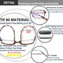 EYEURL Reading Glasses Womens Blue Light Blocking - 2 Pack Lightweight Computer Readers +1.25 Glare Blocking Ladies Eyeglass