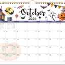 Calendar 2026-2027 - Wall Calendar 2026-2027, July 2026 - December 2027 Wall Calendars, 14.8'' x 11.6'', with Julian Dates, Hanging Hole, Thick Paper