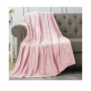 Utopia Bedding Fleece Blanket Throw Size Pink 300GSM Luxury Anti-Static Fuzzy Soft Microfiber Blanket for Couch, Sofa and Bed (60x50 Inch)