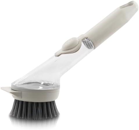 Generic Clear Plastic Scrub Brush, Gray, KK-0015