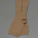 NURCOM Zipper Copper Compression Socks Open Toe Beige 20-30 mmHg Knee High Stockings, Designed for Circulation, Varicose Veins, Swelling, Venous Insufficiency, Post-Operative Recovery, 2X-Large