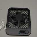 Small Desk Fan, 100 Speeds Personal Fan Portable Rechargeable with Battery Powered, 180Tilt Adjustable Quiet Bedroom Fan, Home Beach Camping Travel Office Desk Accessories, Black