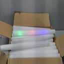 50 LED Foam Sticks Bulk 18 Inch - Multi Color with 3 Flashing Modes - Glow in The Dark Party Supplies