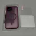 Vansdon for iPhone 12 Case & iPhone 12 Pro Case, Compatible with MagSafe, Magnetic Translucent Matte Slim Protective Cover with 1 Screen Protector - Military-Grade Shockproof (Wine Red)