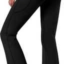 BUBBLELIME 29"/31"/33"/35"/37" 3 Styles Women's High Waist Bootcut Yoga Pants Basic/Side Pockets Tummy Control Workout Flared (X-Large)