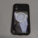 Lanhiem Magnetic for iPhone 16 Plus Waterproof Case, Built-in Privacy Screen Protector, Compatible with MagSafe, Anti-Spy Full Body Phone Case for iPhone 16 Plus 6.7", Black