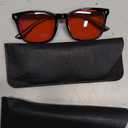 livho Blocking Gaming Glasses Blue Green Light for Computer Sleeping, Dual Coatings Red Lenses, for Women & Men (*Black and Clear)