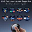 Earbuds with Screen Wireless Ear Buds Bluetooth Headphones with Built-in Mic Extra Comfort IPX5 Waterproof Headset 360 Stereo with Noise Cancellation (Black)