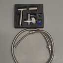 Vayzluiy Handheld Toilet Bidet Sprayer for Toilet-Adjustable Water Pressure Control with Bidet Hose for Feminine Wash, Stainless Steel Brushed Nickel Cloth Diaper for Baby Wash (Stainless Steel, 1)