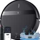 Robot Vacuum and Mop Combo for Pet Hair & Large Homes  Smart App/Voice, 2300Pa Suction, 120Min Clean, Ultra-Thin 2.87" Design (Black Green)