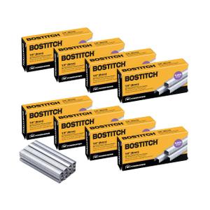 Bostitch Office B8 Power Crown 0.25 Inch Staples, Pack of 40,000 Staples, (STCRP21151/4-8), Silver