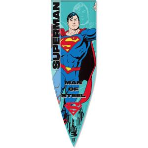 Superman Party Decorations, 18"x59" Superhero Banner Flag Backdrop Decor, Hero Themed Pennant for Room Birthday Party Wall Decorations