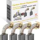 614367-00 Replacement Carbones para Accessories, 4-Pack Carbon Motor Brush Compatible with D24000 / DW713 / DW715 / DW716, Also Replaces 5140024-30/0502025007 / 999044