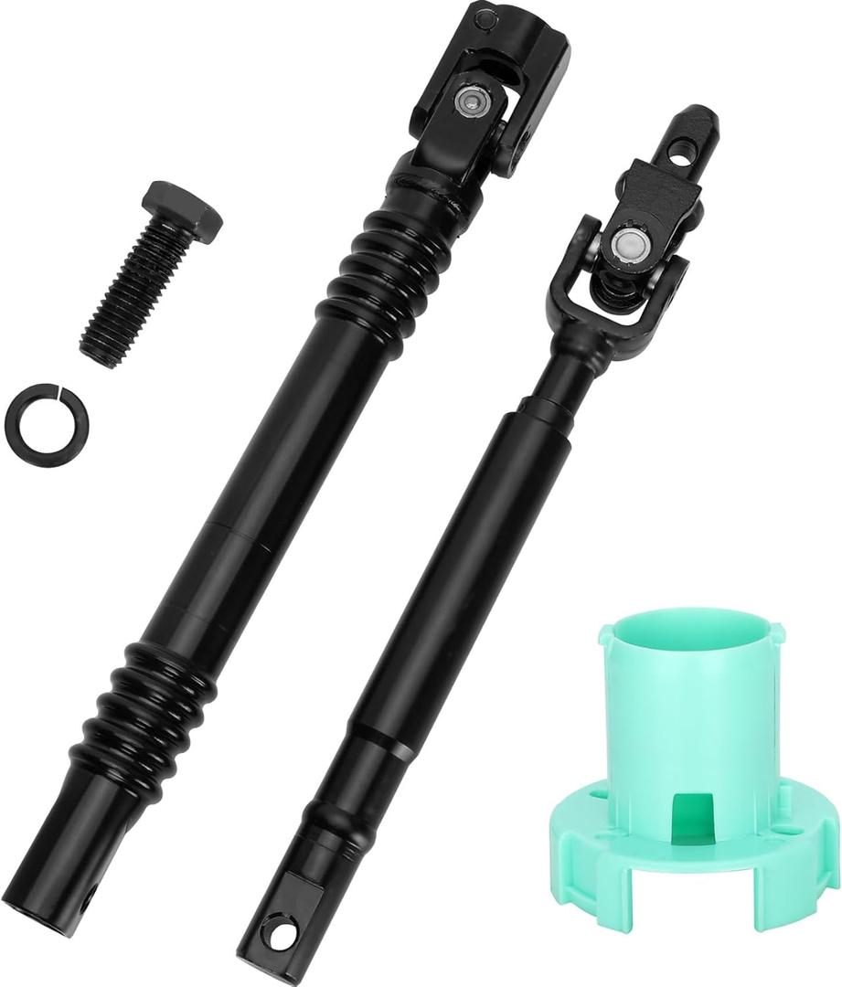 Anrain Upper and Lower Intermediate Steering Shaft Column, Fit for Chevy Avalanche Silverado Suburban GMC Sierra Yukon Cadillac Escalade 1500 2500 3500, Replaces Parts 19329330, 25958109, 905-512