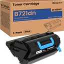 B721 B731 Black Toner Cartridge Replacement for Okidata 45488801 Toner Cartridge for B721 B721dn B731 B731dnw B731dn Printer Ink (1-Pack Black, 18,000 Pages)