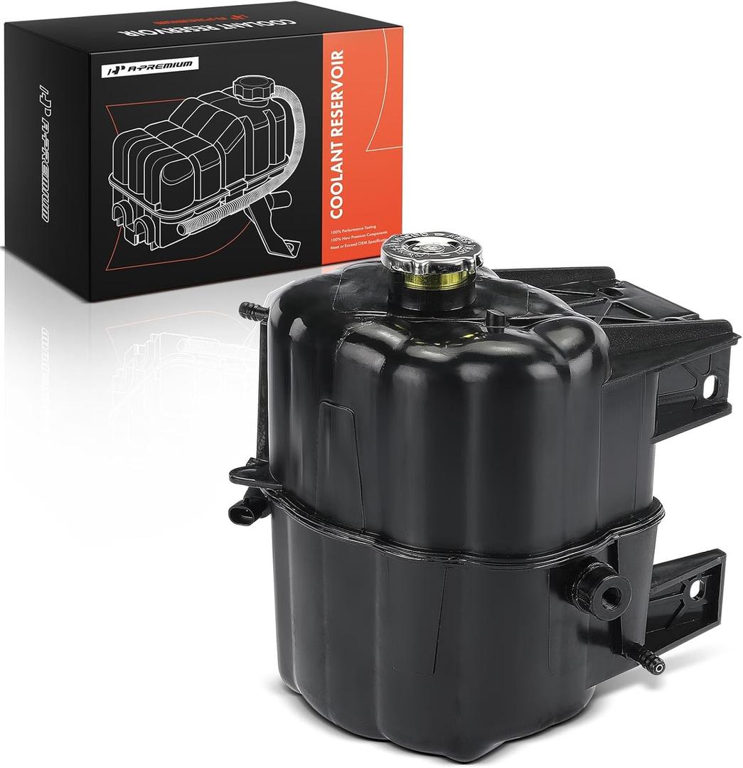 A-Premium Engine Coolant Reservoir with Cap Compatible with International Harvester 7600 2003-2007, 7700 2005-2007