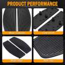 PBYMT Front Footboard Rubber Insert Rider Footboard Floorboard Foot Peg Footrest Pad Compatible for Harley Touring Softail Road King Electra Glide 1986-Later