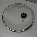 13 Inch Pan Lid Tempered Glass Pot Lid Replacement Pan Cover for 12.5"-13" Cast Iron Skillets, Frying Pans, Pots and Wok, Clear