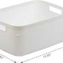 BINO | Plastic Storage Bins, 13 Liter - 3 Pack, White | THE TWILL COLLECTION | Plastic Bins for Organization | Woven Storage Baskets for Organizing | Pantry Shelf Organizer Basket Container Bin
