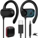 USB Type C Headphone Open Ear Adjustable Over Ear Hook Headset School Kid Corded Earphone Laptop Wired Earbuds for iPhone 17 Pro Max 16 16e 15/Samsung A17 S25 S24 Flip/Android for iPad A16/Pixel 10 9a