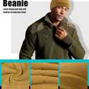 Warm Fleece Beanie Soft Skull Cap Lightweight Watch Caps Winter Hat for Men and Women (Khaki)