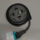 KMC 4-Outlet Surge Twist Cord Reel, Retractable Power Strip Surge Protector, 735J Surge Protection, 5ft Long Retractable Extension Cord, 3-Prong Low-Profile Flat Plug, UL/ETL Certified, Gray