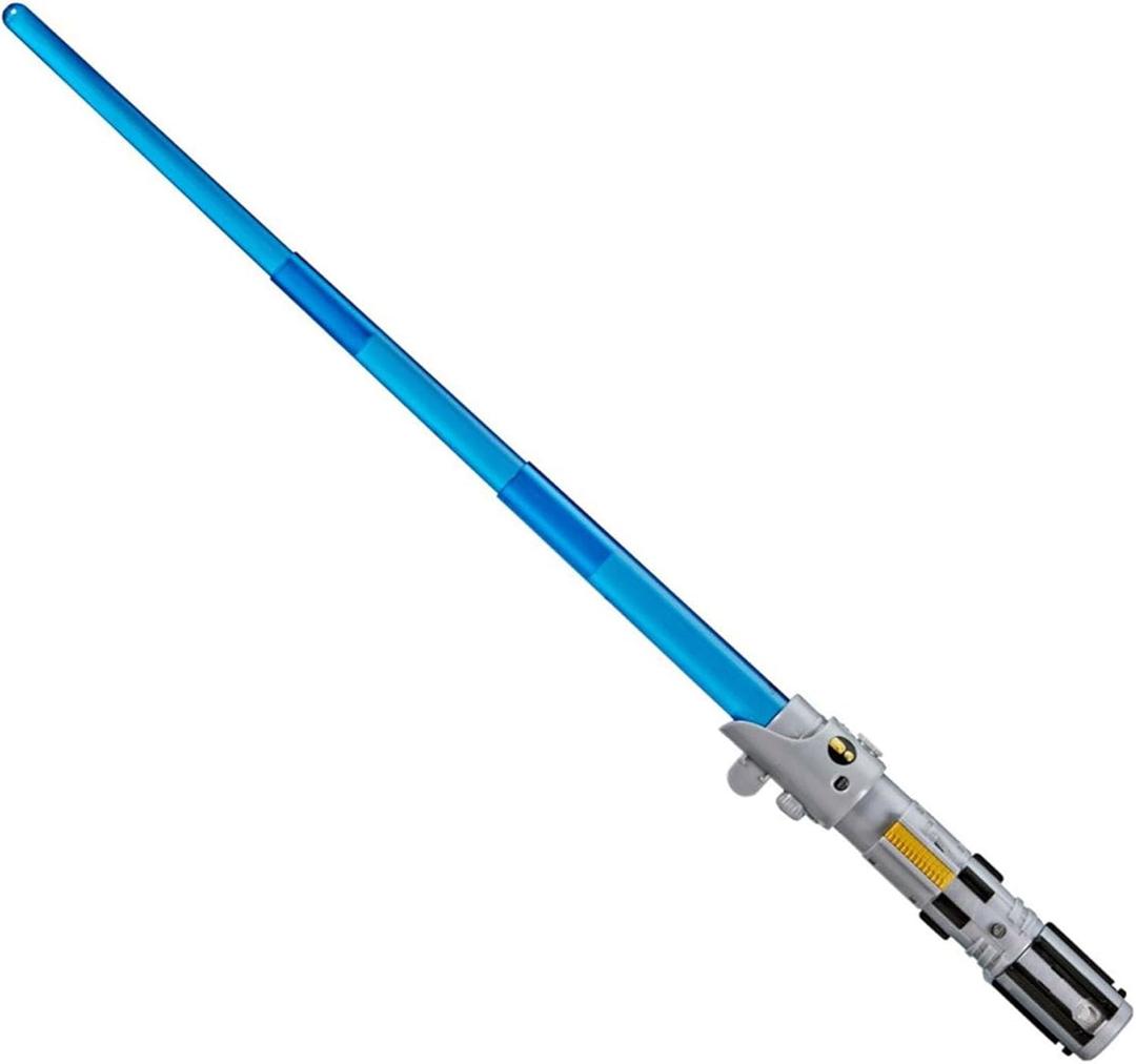 STAR WARS Lightsaber Forge Luke Skywalker Electronic Extendable Blue Lightsaber Toy, Customizable Roleplay Toy, Kids Ages 4 and Up