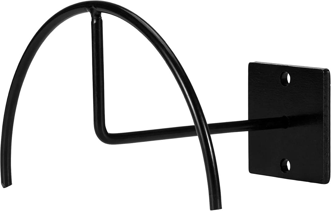 Black Painted Steel Wall Mounted Hat & Helmet Rack - 4 Pcs Multifunctional Cap Holder Organizer for Bedroom, Entryway