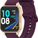 Fitness Tracker, Fitness Watch with Blood Oxygen, Heart Rate Monitor, Steps Calories Counter, Sleep Monitor, Pedometer IP68 Waterproof, Smart Watch for Android iPhones (Purple)