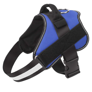 Bolux Dog Harness, No-Pull Reflective Dog Vest, Breathable Adjustable Pet Harness with Handle for Outdoor Walking - No More Pulling, Tugging or Choking (Blue, S)
