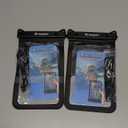 [Up to 10"] Large Waterproof Phone Pouch Bag - 2 Pack IPX8 Waterproof Phone Case for iPhone 17 16 15 Pro Max Galaxy S25 S24 Ultra, Touchscreen & Underwater Photography, Beach Cruise Travel Essentials