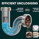 50 FT Drain Snake Hair Drain Clog Remover, Manual Or Powered, Plumbing Snake With Drill Adapte,Unclog Sink Drain Tool, Drain Auger for ToiletShowerKitchenSink, No Auto Retract Or Feed, Orange