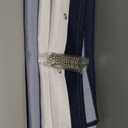 Navy Blue and White Shower Curtains for Bathroom, Ombre Indigo Royal Light Blue Cloth Fabric Shower Curtain Set with 12 Hooks Royal Indigo Bathroom Decor 72 x 72