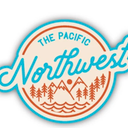 Vinil Sticker The Pacific Northwest FM004 4 Pack