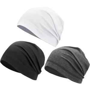 Cotton Summer Beanie Hats Lightweight Skull Caps Soft Thin Sleep Sleeping Hat Light Cancer Chemo Cap Helmet Liner