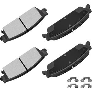 cciyu D1194 4pcs Rear Ceramic Brake Pads Kits For Cadillac For Chevy For GMC 2007-2014
