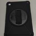 ZtotopCases for Samsung Galaxy Tab A11+ Plus/A9+ 11-Inch 2025/2023, Shockproof Hard Duty Case with Screen Protector+360 Rotating Hand Strap&Stand+Shoulder Strap for Tab A11+/A9 Plus Tablet, Black