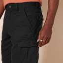 Amazon Essentials Men's 10" Classic-Fit Cargo Shorts  (Black) 9x44