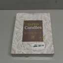 36 Pack Ivory White Taper Candles, 7-8 Hours Burn Time, Unscented, Smokeless and Dripless, 0.8 x 10 Inch Dinner Candle Set for Household, Wedding, Party and Home Dcor Candlesticks