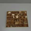 570 Pieces 2 Inch Unfinished Wooden Letters for Crafts Cursive Wood Letters ABCs with Sorting Trays