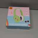 Kids Headphones Bluetooth 5.3 Wireless 60H Play Time Volume Limited 85/110dB Over Ear Foldable Protection Headset/Wired Aux Built-in Mic for Boy Girl Travel School Pad Tablet 