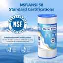 5 Micron 10" x 4.5" Whole House Water Filter Compatible with GE FXHSC