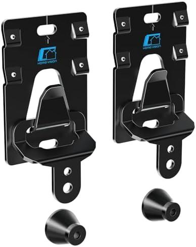 HOME VISION No Stud/Studless TV Wall Mount Bracket for 26-100 Inch Flat/Curved Screens, Universal VESA, 200Lbs Capacity, Fits Drywall, Wood, Concrete, Brick, 1.18" Slim, Renter-Friendly, HV1402