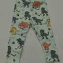 HonestBaby unisex-baby Celebration 2-piece Pajamas Sleepwear Pjs 100% Organic Cotton for Baby, Toddler, Kids (3T, Dino Mite Athlete Eggs)